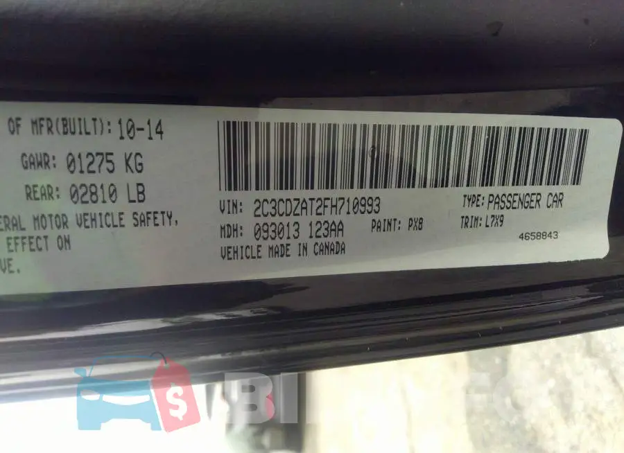 2C3CDZAT2FH710993 Photo# 9