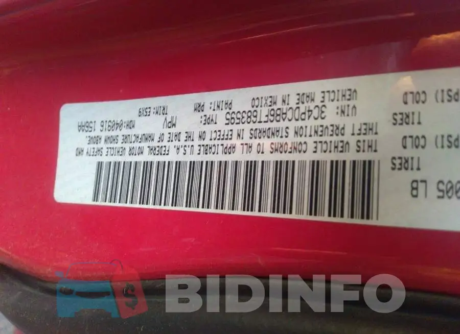 3C4PDCAB6FT683595 Photo# 9