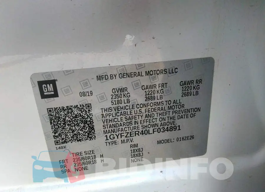 1GYFZER40LF034891 Photo# 9