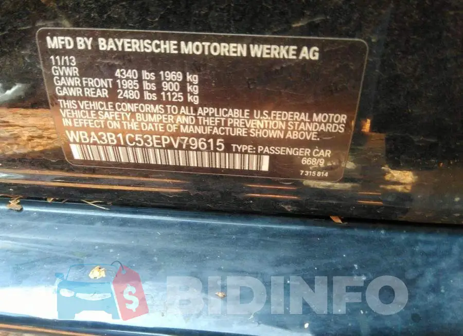 WBA3B1C53EPV79615 Photo# 9