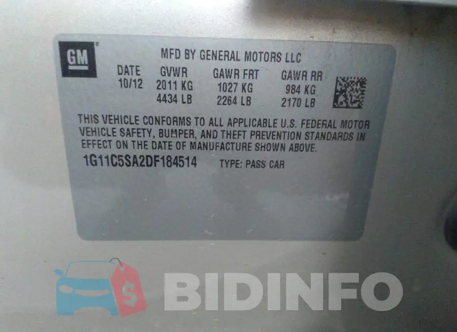 1G11C5SA2DF184514 Photo# 9