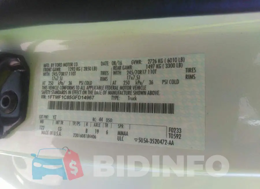 1FTMF1C85GFD14967 Photo# 9