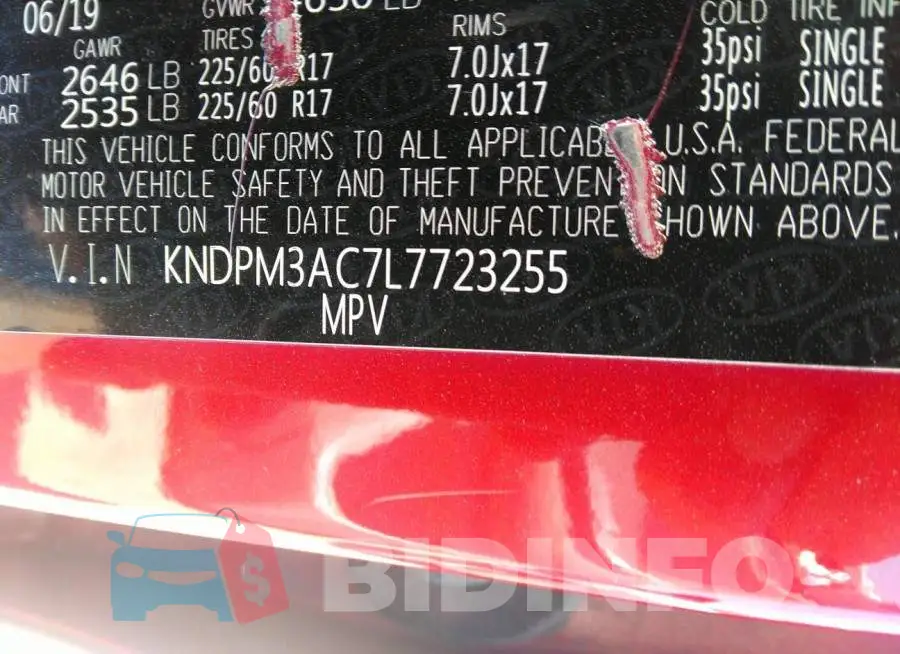 KNDPM3AC7L7723255 Photo# 9