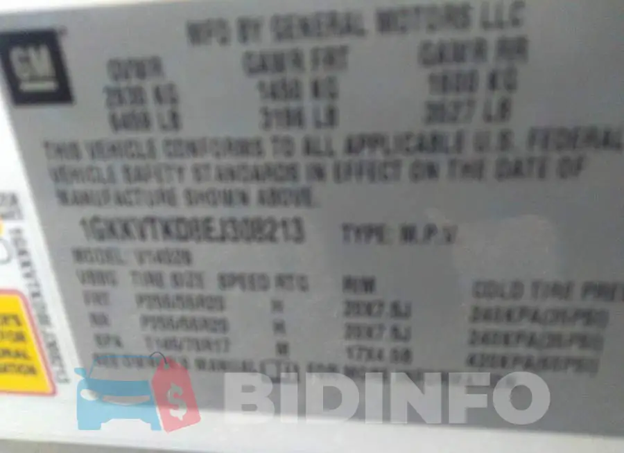 1GKKVTKD8EJ308213 Photo# 9