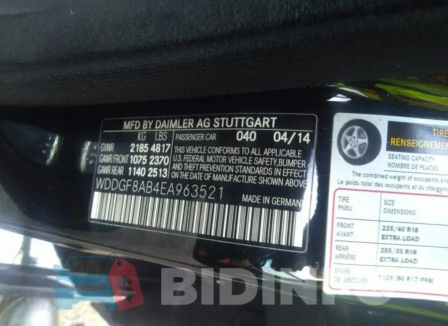 WDDGF8AB4EA963521 Photo# 9