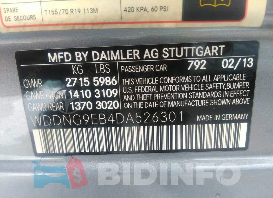 WDDNG9EB4DA526301 Photo# 9