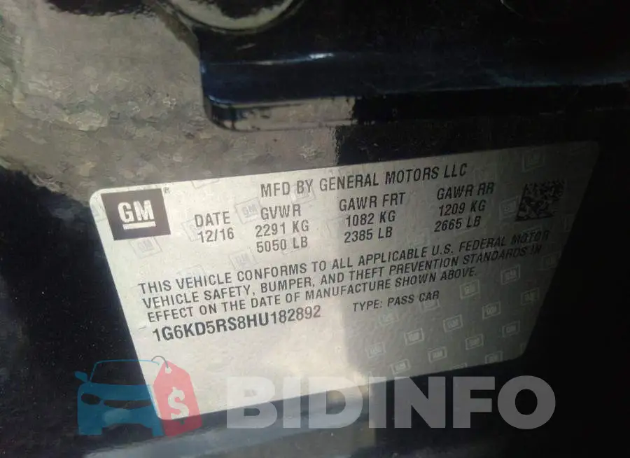 1G6KD5RS8HU182892 Photo# 9