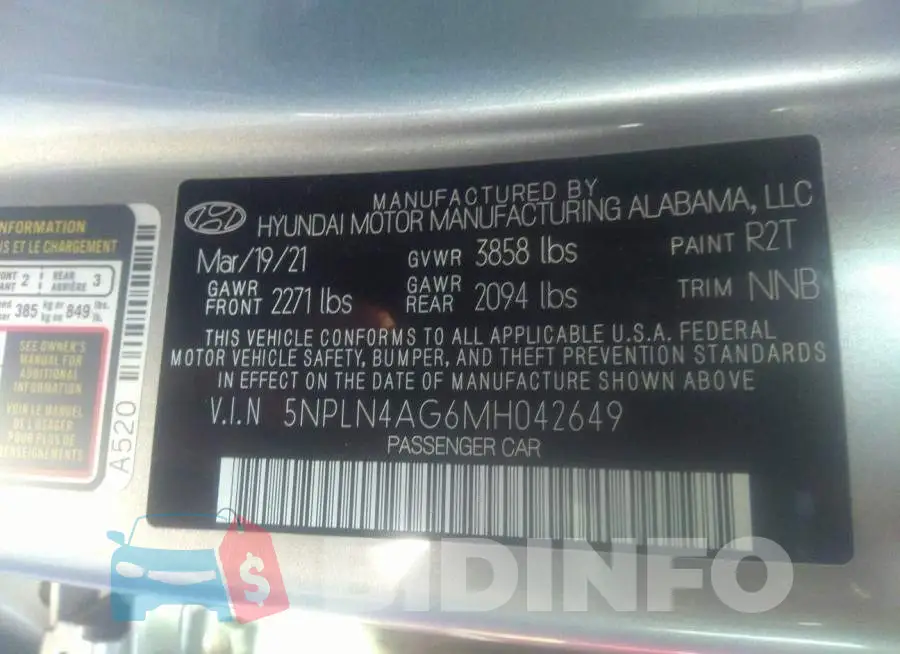 5NPLN4AG6MH042649 Photo# 9