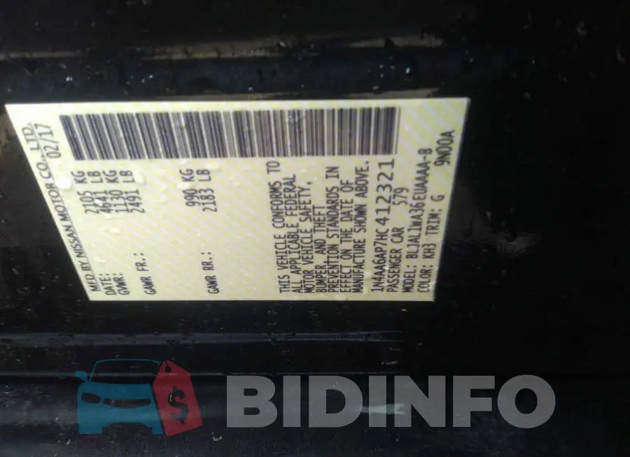 1N4AA6AP7HC412321 Photo# 9