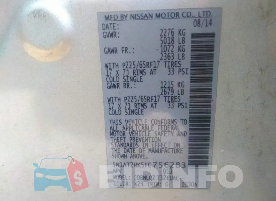 5N1AT2MK5FC756283 Photo# 9