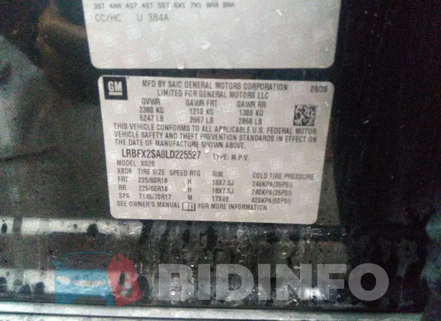 LRBFX2SA8LD225527 Photo# 9