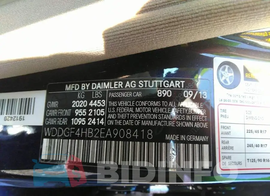 WDDGF4HB2EA908418 Photo# 9