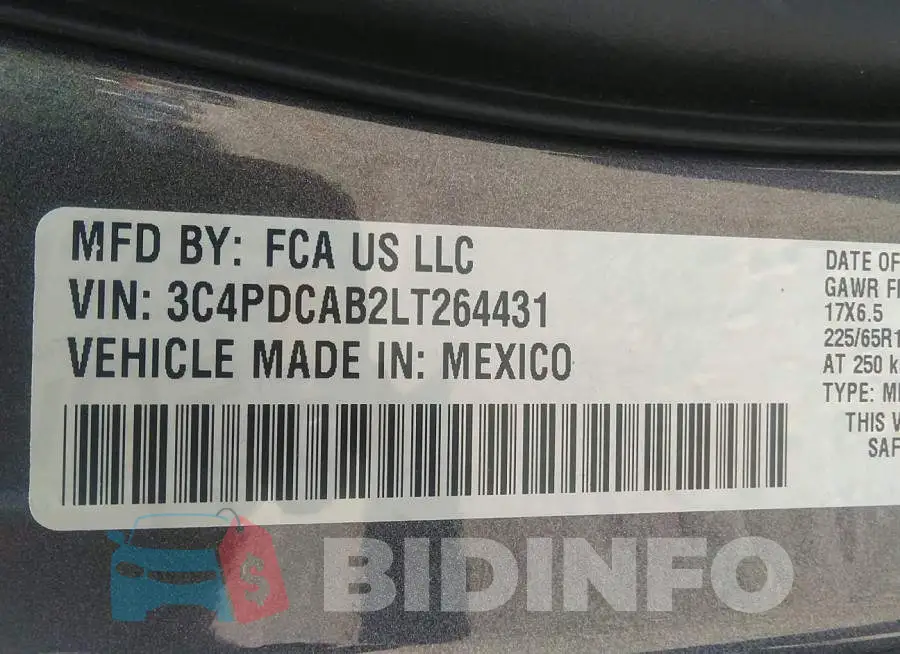 3C4PDCAB2LT264431 Photo# 9