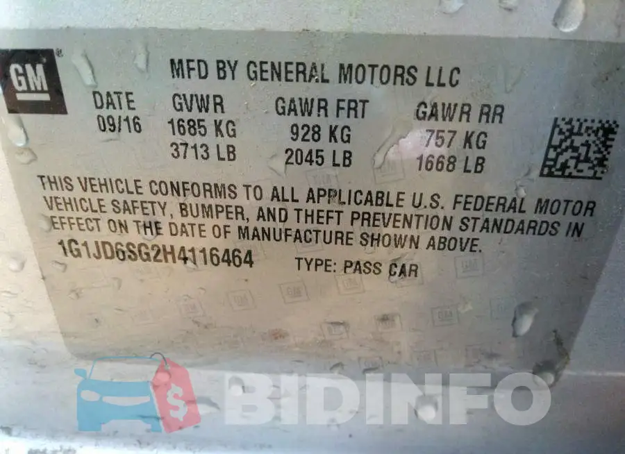1G1JD6SG2H4116464 Photo# 9