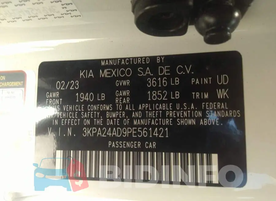 3KPA24AD9PE561421 Photo# 9