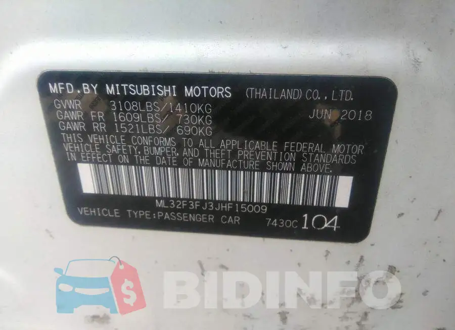 ML32F3FJ3JHF15009 Photo# 9