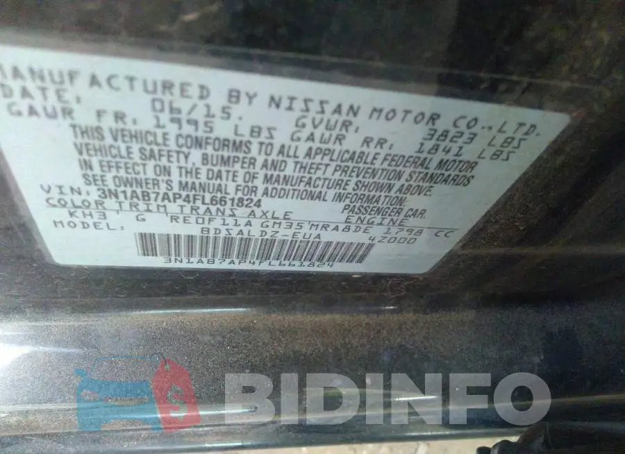 3N1AB7AP4FL661824 Photo# 9