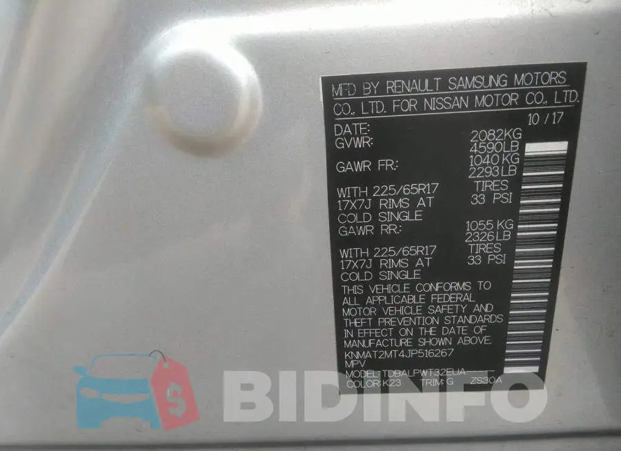 KNMAT2MT4JP516267 Photo# 9
