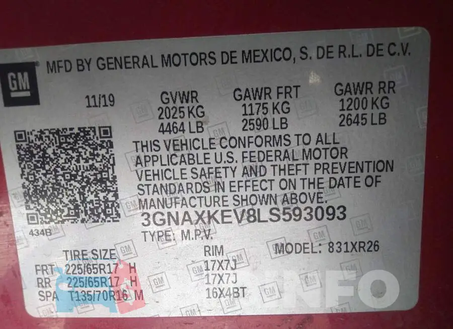 3GNAXKEV8LS593093 Photo# 9