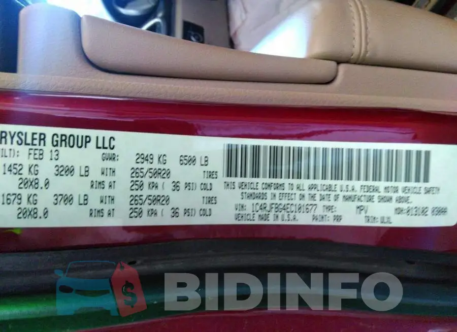 1C4RJFBG4EC101677 Photo# 9