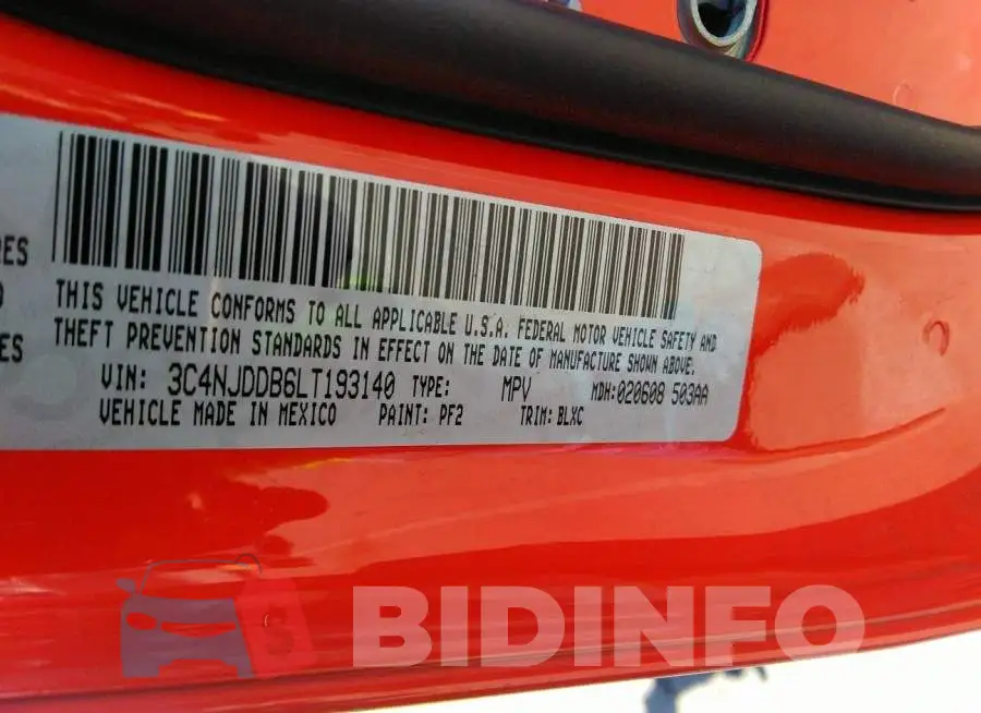 3C4NJDDB6LT193140 Photo# 9