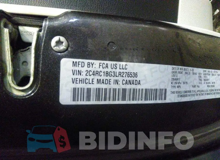 2C4RC1BG3LR276536 Photo# 9