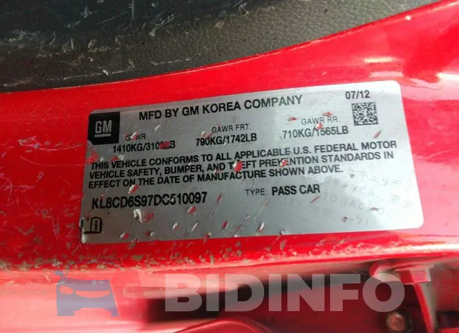 KL8CD6S97DC510097 Photo# 9