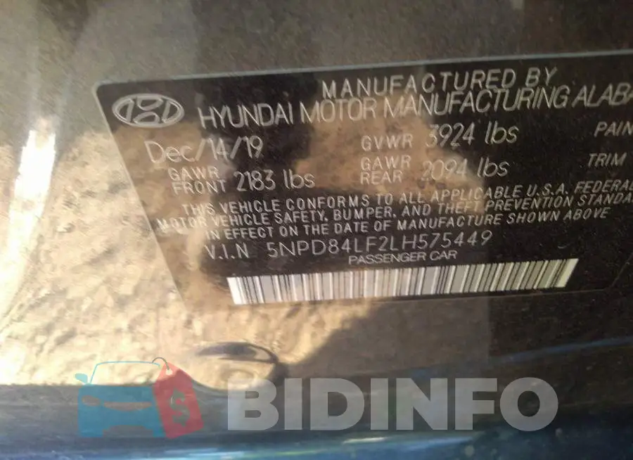 5NPD84LF2LH575449 Photo# 9