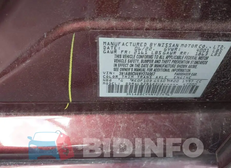 3N1AB8CV4NY274967 Photo# 9