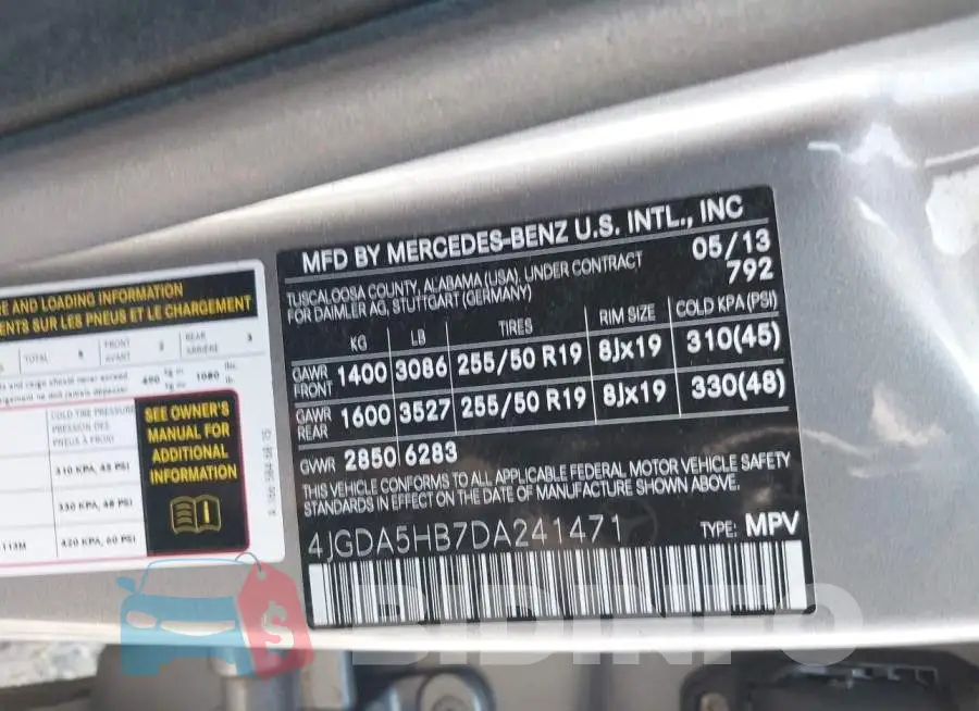 4JGDA5HB7DA241471 Photo# 9