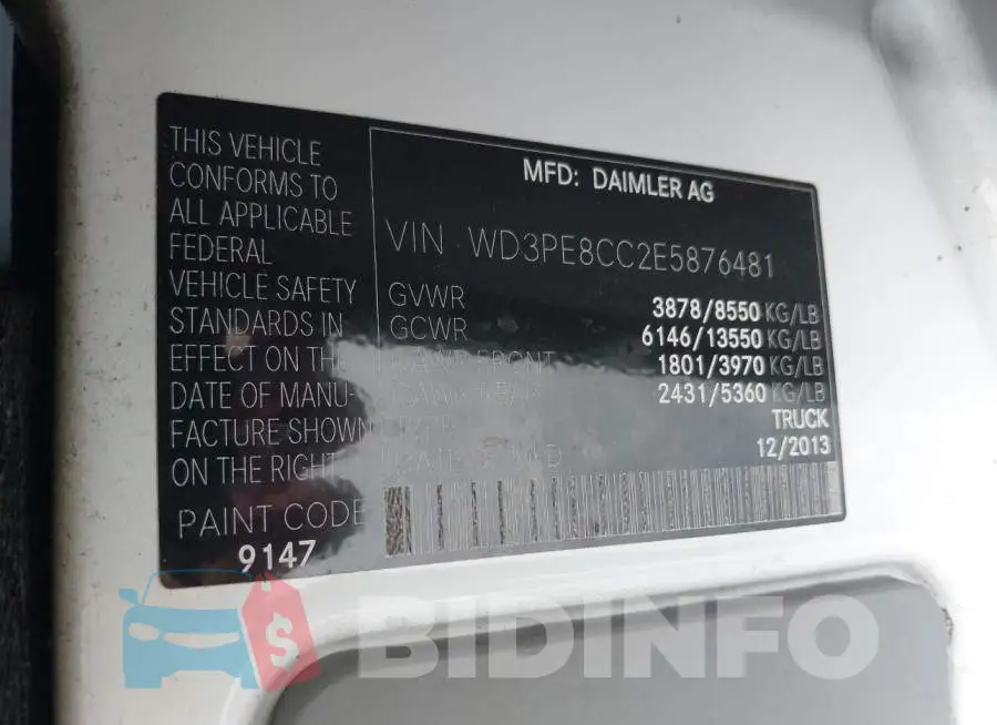WD3PE8CC2E5876481 Photo# 9