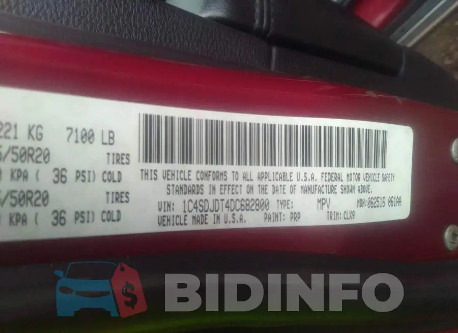 1C4SDJDT4DC682800 Photo# 9