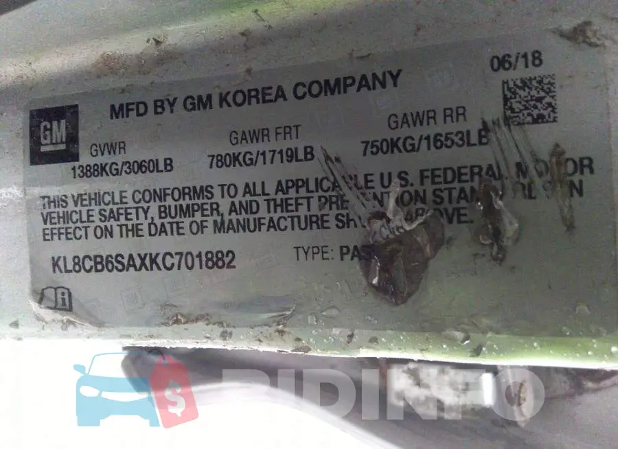 KL8CB6SAXKC701882 Photo# 9