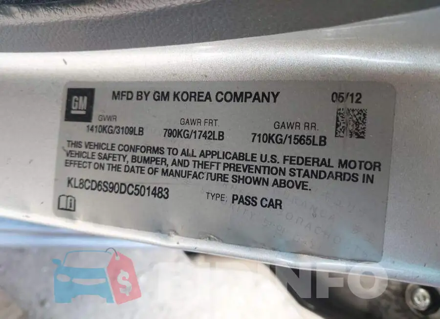 KL8CD6S90DC501483 Photo# 9