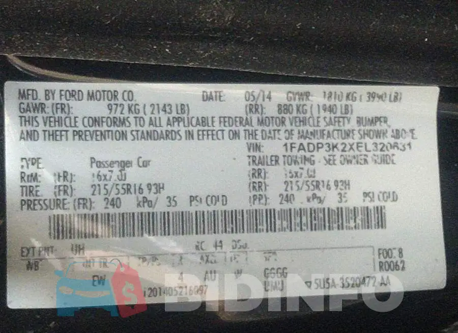 1FADP3K2XEL320631 Photo# 9