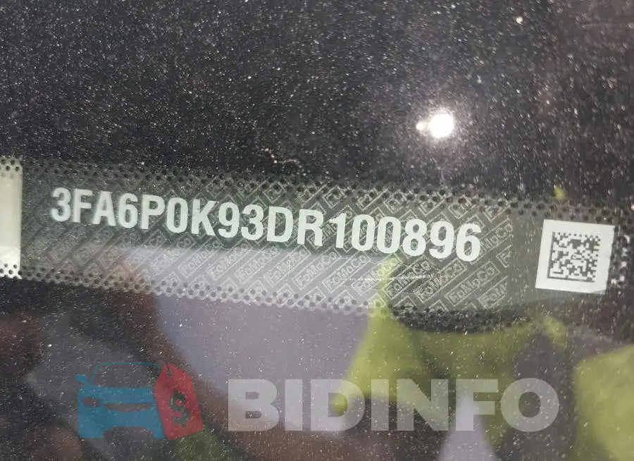 3FA6P0K93DR100896 Photo# 9