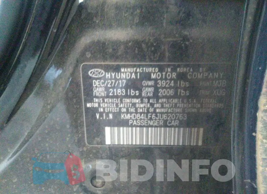 KMHD84LF6JU620763 Photo# 9