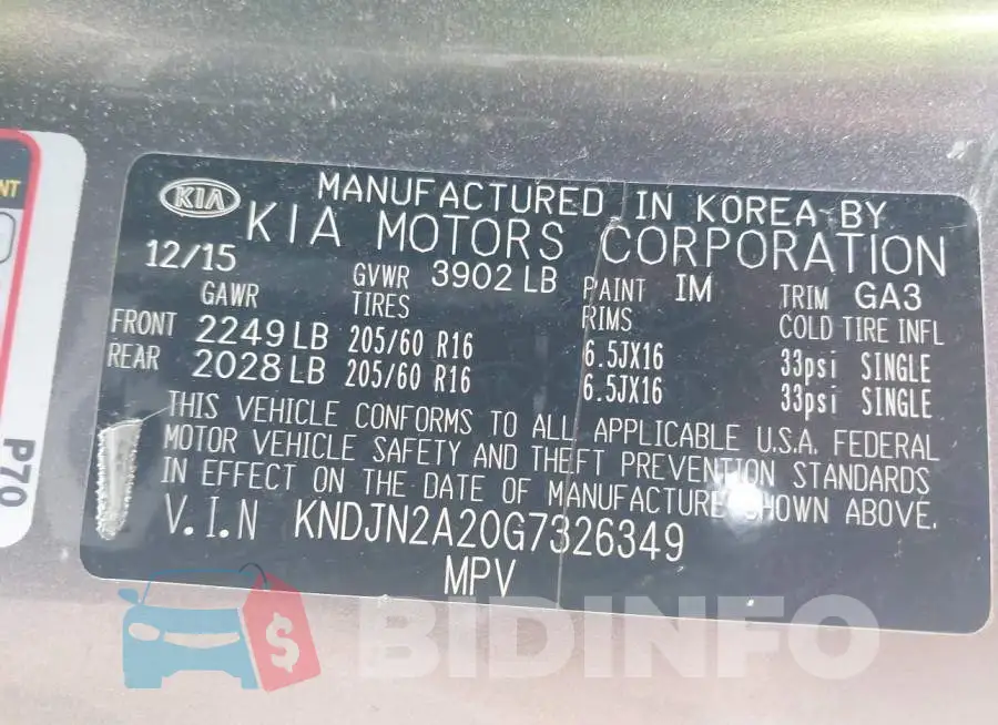 KNDJN2A20G7326349 Photo# 9