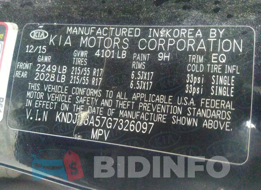KNDJP3A57G7326097 Photo# 9