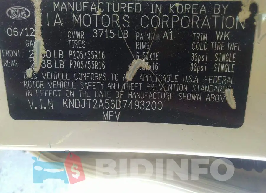 KNDJT2A56D7493200 Photo# 9