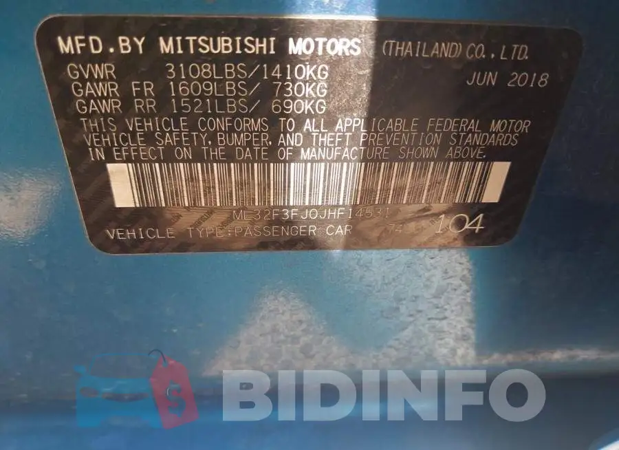 ML32F3FJ0JHF14531 Photo# 9