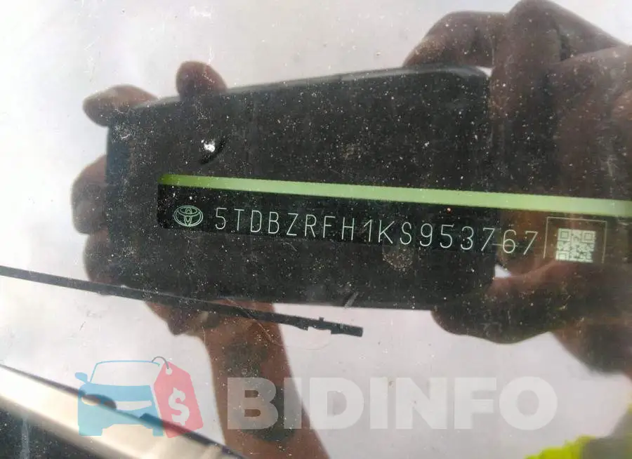 5TDBZRFH1KS953767 Photo# 9