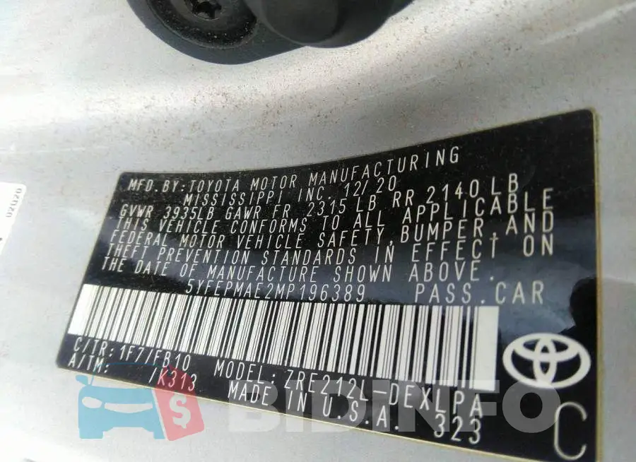 5YFEPMAE2MP196389 Photo# 9