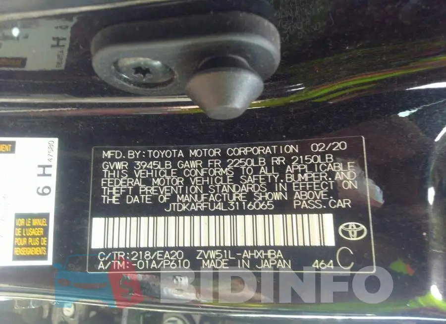 JTDKARFU4L3116065 Photo# 9