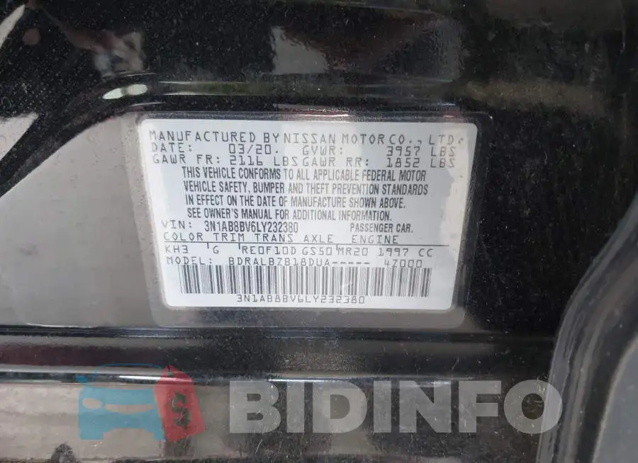 3N1AB8BV6LY232380 Photo# 9