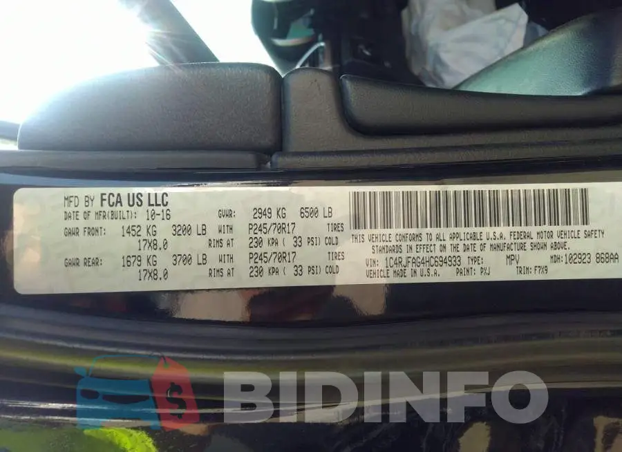 1C4RJFAG4HC694933 Photo# 9