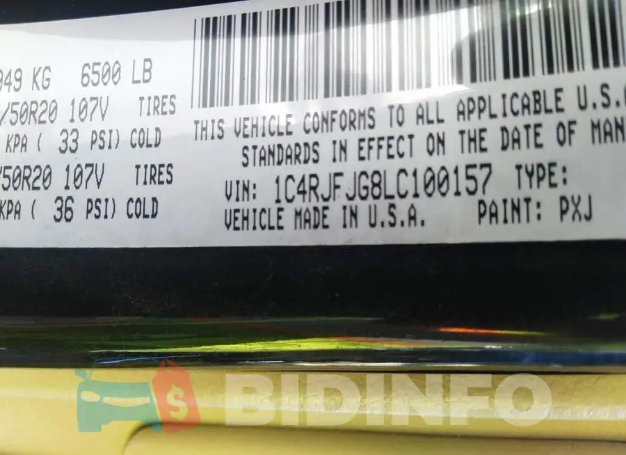 1C4RJFJG8LC100157 Photo# 9