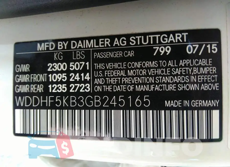 WDDHF5KB3GB245165 Photo# 9