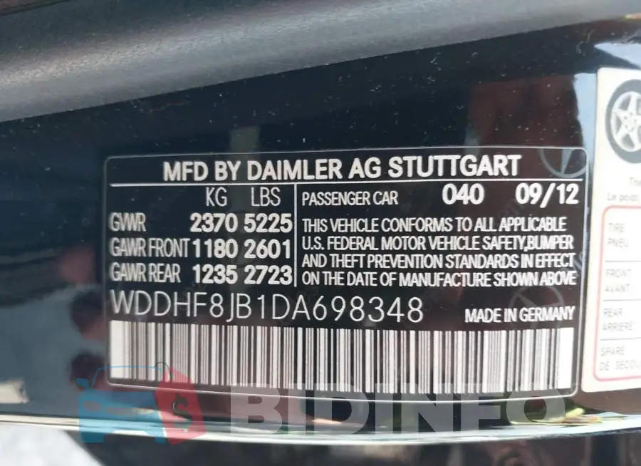 WDDHF8JB1DA698348 Photo# 8