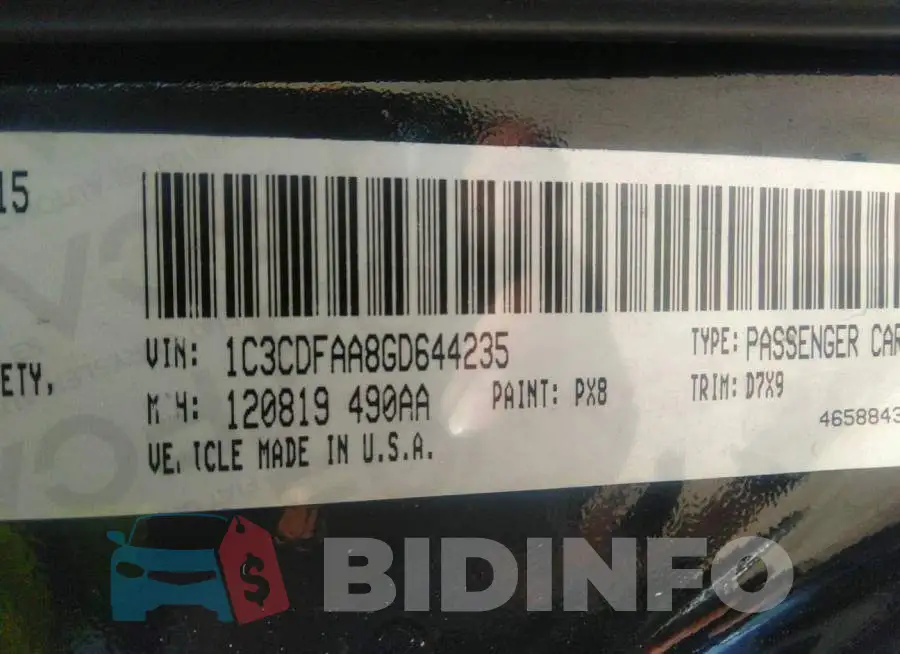 1C3CDFAA8GD644235 Photo# 9